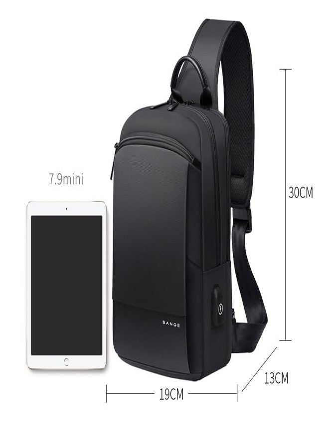 ONCARNIVAL Sling Bag for Men Multifunctional Crossbody Bag, Waterproof, Usb Port, - Image 5
